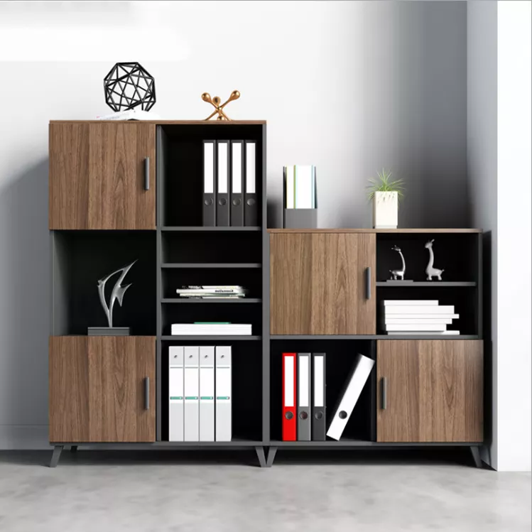 Unique design hot sale one piece customized google wooden cupboards office filling storage cabinet