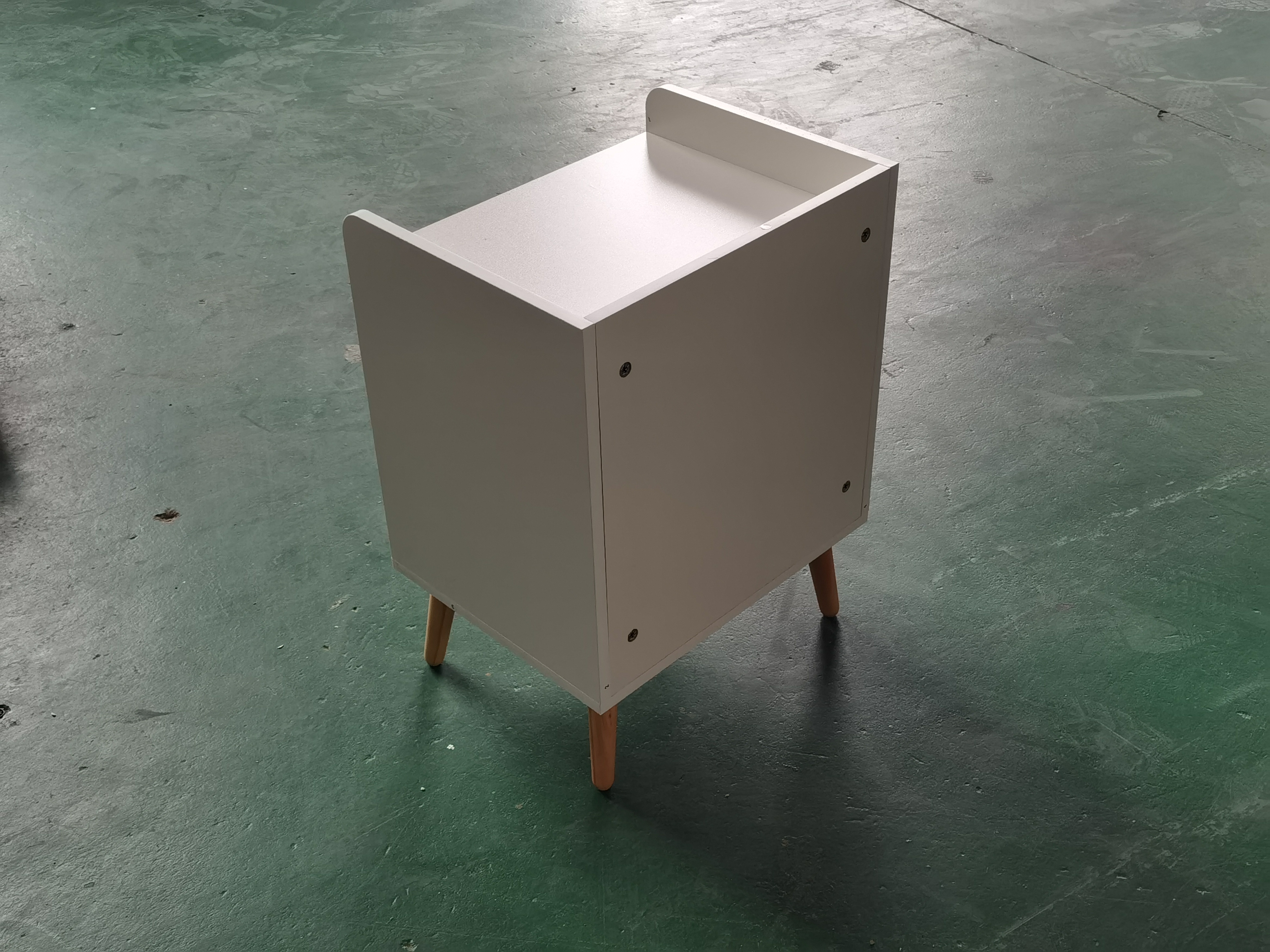 No Drawer Wooden Side Table in White Cheap Price Good Quality