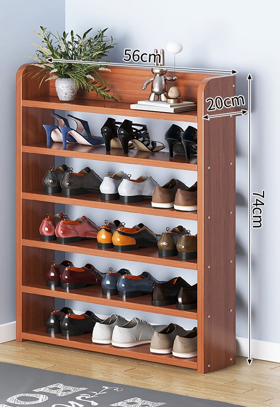Small Household Door Indoor Provincial Mini Multi-layer Simple Shelf Wooden Shoes Cabinet Simple