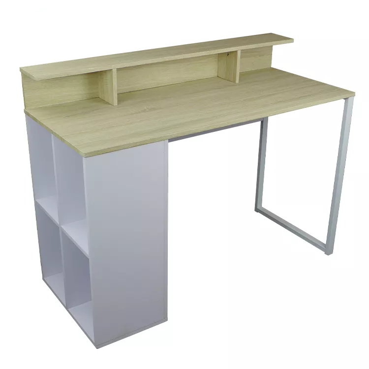 Cheap Wooden Office Melamine Computer Wood Panel Office Desk with Locking Drawer