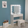 Modern Furniture With Drawer Vanity Wooden Mirror Dressing Table