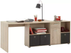 Modern Study Table Computer Desk with Cabinet Shelf Home Single Office Desk