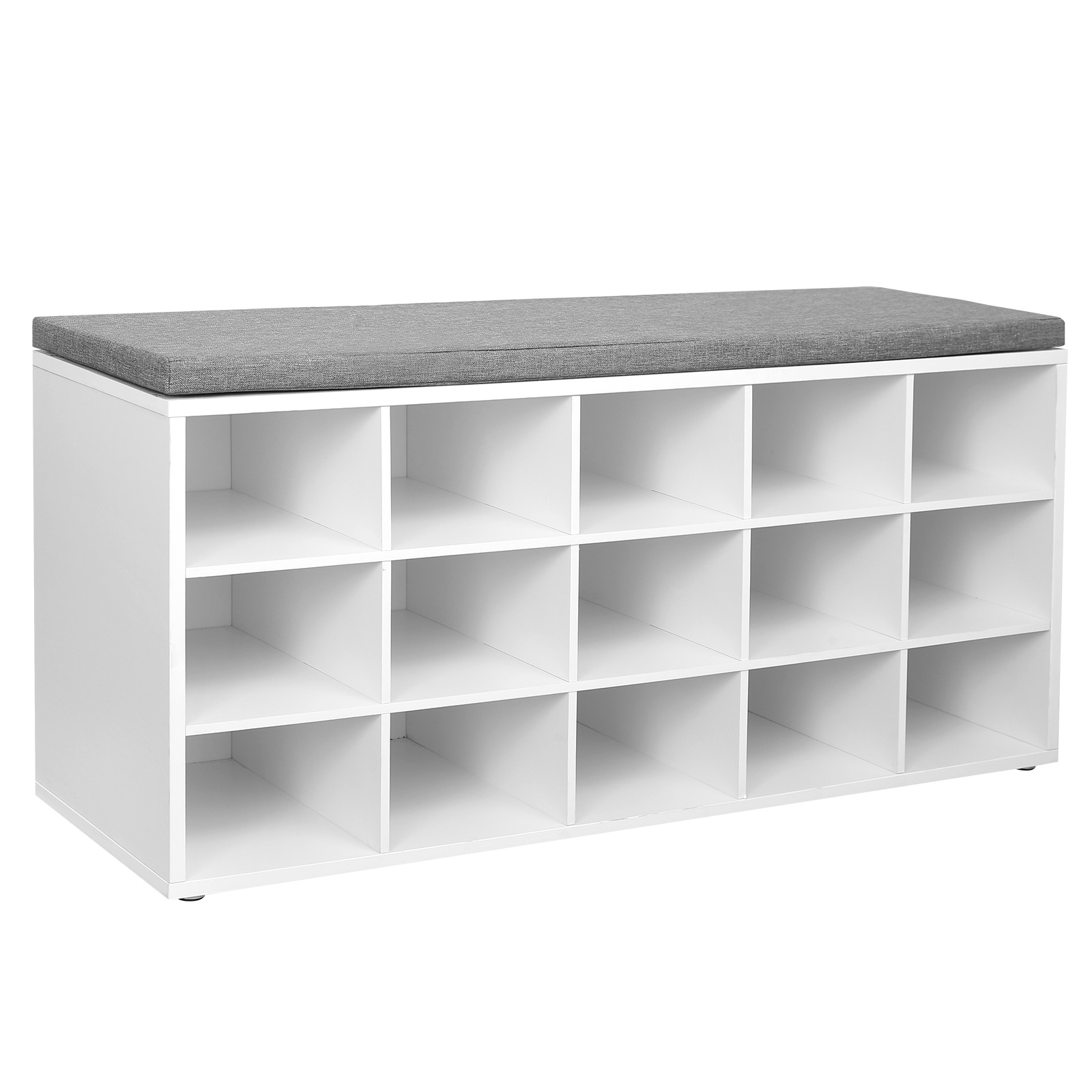 VASAGLE Home Entrance Furniture Organiser Modern Shoe Bench Cabinet Shoe Racks Storage with Bench